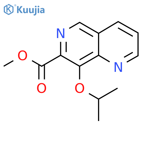 Methyl 8-isopropoxy-1,6-naphthyridine-7-carboxylate structure