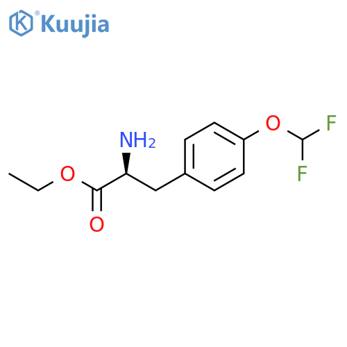 ethyl 2-amino-3-4-(difluoromethoxy)phenylpropanoate structure