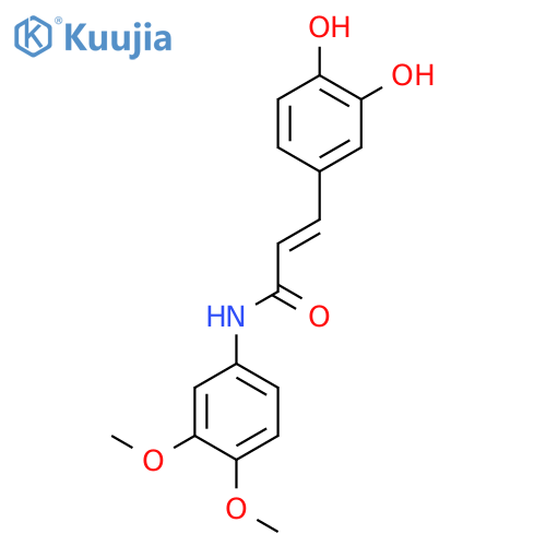 (E)-3-(3,4-Dihydroxyphenyl)-N-(3,4-dimethoxyphenyl)prop-2-enamide structure