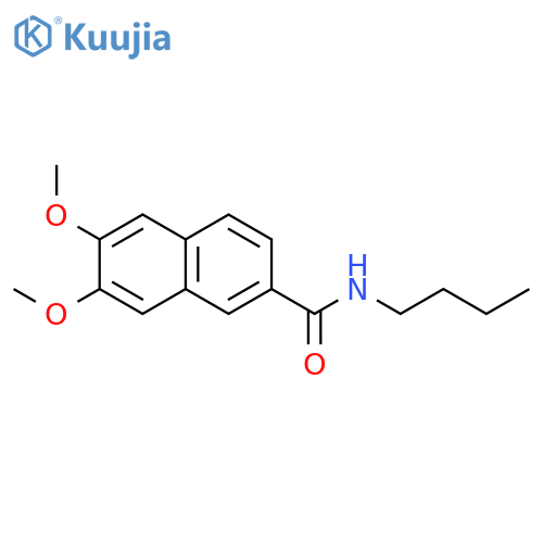 2-Naphthalenecarboxamide, N-butyl-6,7-dimethoxy- structure