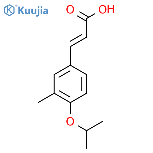 3-3-methyl-4-(propan-2-yloxy)phenylprop-2-enoic acid structure