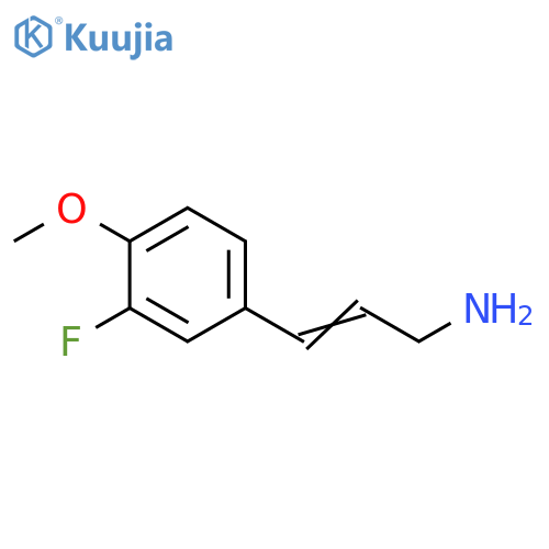 3-(3-fluoro-4-methoxyphenyl)prop-2-en-1-amine structure