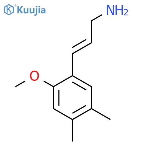 3-(2-methoxy-4,5-dimethylphenyl)prop-2-en-1-amine structure