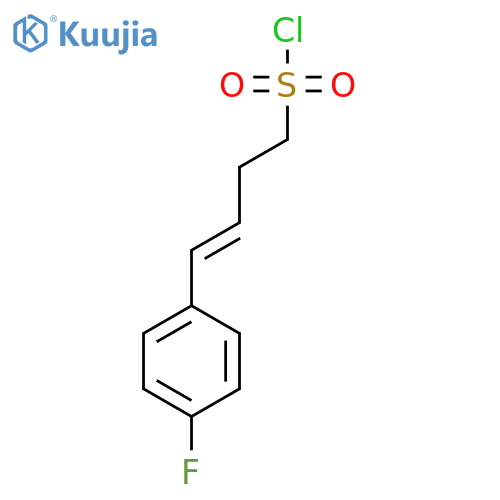 4-(4-fluorophenyl)but-3-ene-1-sulfonyl chloride structure