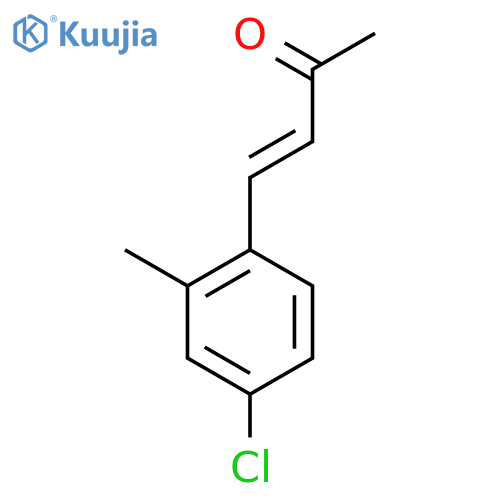 4-(4-chloro-2-methylphenyl)but-3-en-2-one structure
