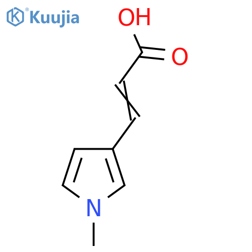 3-(1-methyl-1H-pyrrol-3-yl)prop-2-enoic acid structure