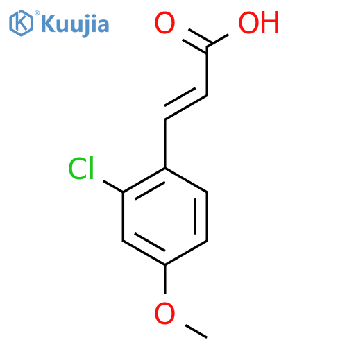 3-(2-chloro-4-methoxyphenyl)prop-2-enoic acid structure