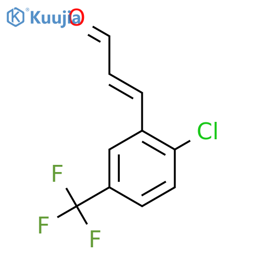 3-2-chloro-5-(trifluoromethyl)phenylprop-2-enal structure