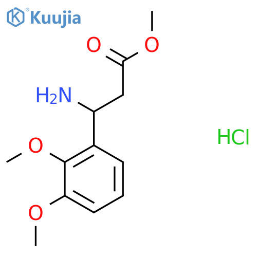 Methyl 3-amino-3-(2,3-dimethoxyphenyl)propanoate structure
