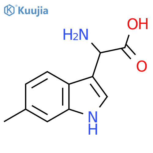 2-amino-2-(6-methyl-1H-indol-3-yl)acetic acid structure