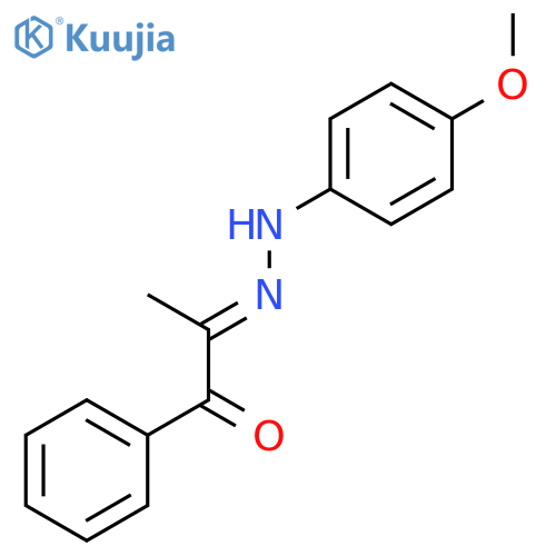 1,2-Propanedione, 1-phenyl-, 2-[(4-methoxyphenyl)hydrazone] structure