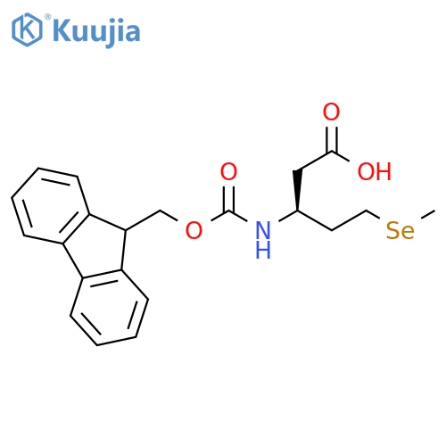 Pentanoic acid, 3-[[(9H-fluoren-9-ylmethoxy)carbonyl]amino]-5-(methylseleno)-, (3S)- structure