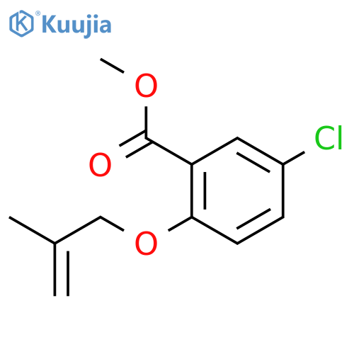 Methyl 5-chloro-2-((2-methylallyl)oxy)benzoate structure