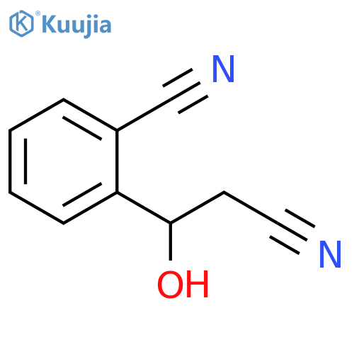 2-(2-cyano-1-hydroxyethyl)benzonitrile structure