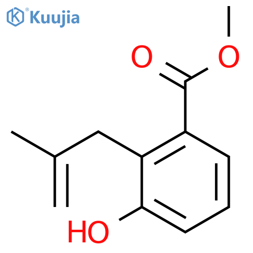 methyl 3-hydroxy-2-(2-methylallyl)benzoate structure