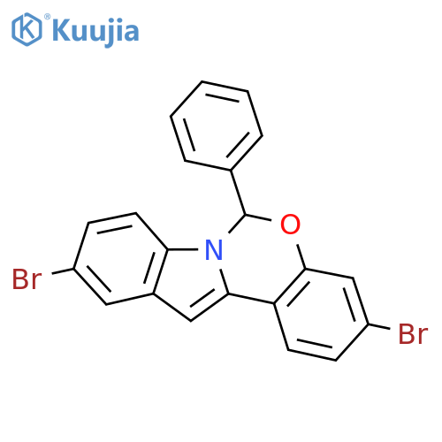 3,10-Dibromo-6-phenyl-6H-benzo[5,6][1,3]oxazino[3,4-a]indole structure