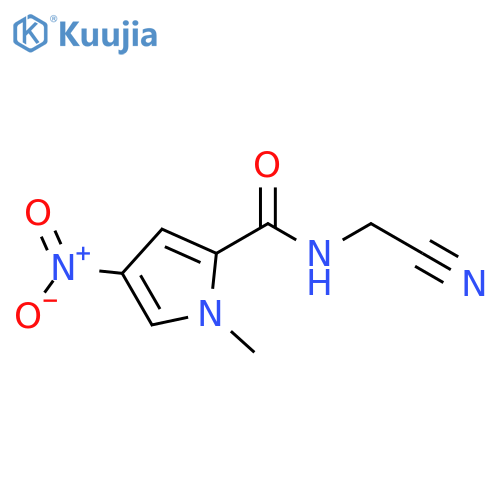 N-(cyanomethyl)-1-methyl-4-nitro-1H-Pyrrole-2-carboxamide structure
