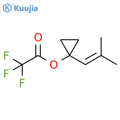 Acetic acid, trifluoro-, 1-(2-methyl-1-propenyl)cyclopropyl ester structure