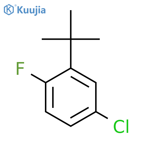 Benzene, 4-chloro-2-(1,1-dimethylethyl)-1-fluoro- structure