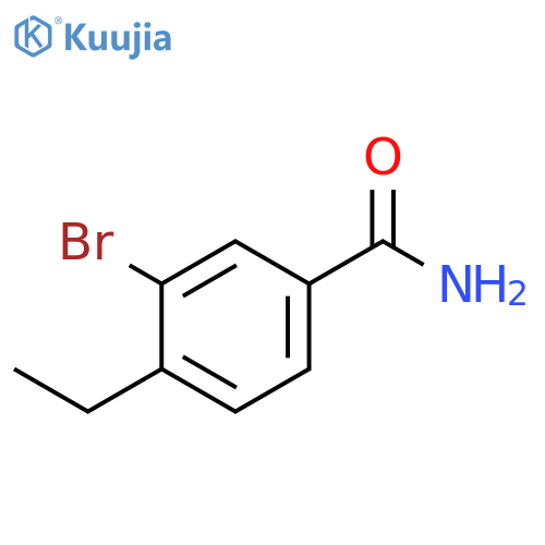 Benzamide, 3-bromo-4-ethyl- structure