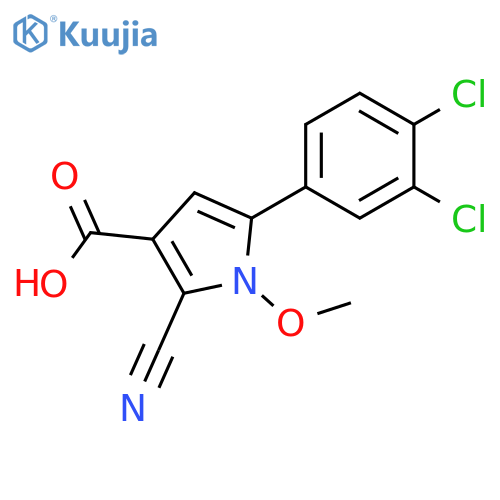 1H-Pyrrole-3-carboxylic acid,2-cyano-5-(3,4-dichlorophenyl)-1-methoxy- structure