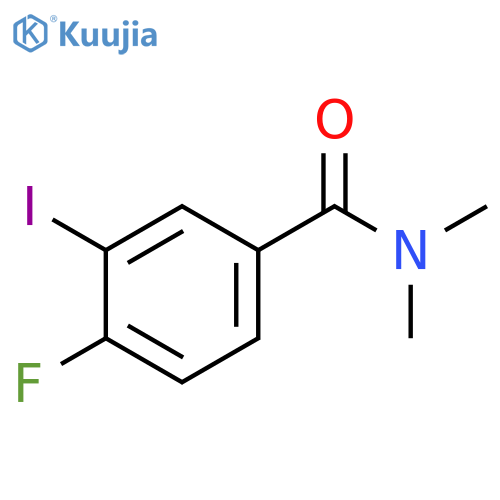 4-Fluoro-3-iodo-N,N-dimethylbenzamide structure