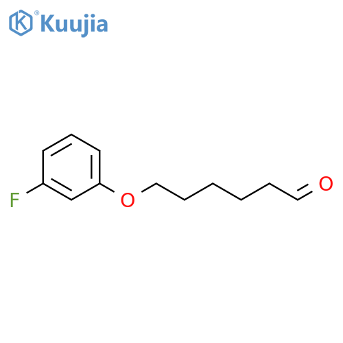 6-(3-fluorophenoxy)hexanal structure