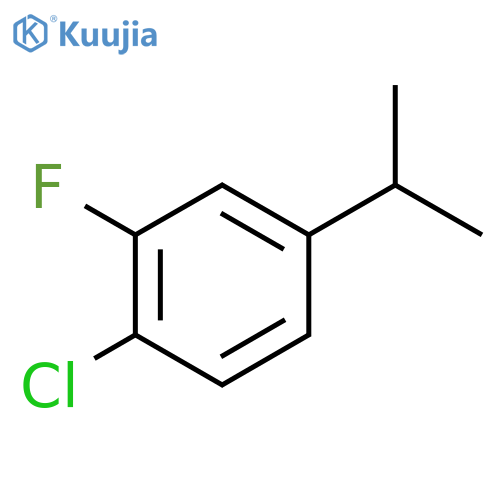 1-chloro-2-fluoro-4-isopropylbenzene structure