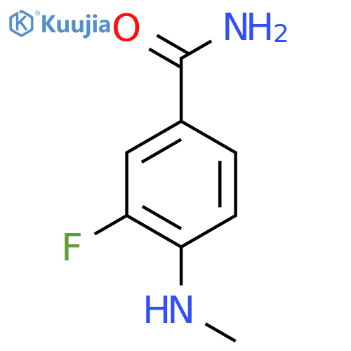 3-Fluoro-4-(methylamino)benzamide structure