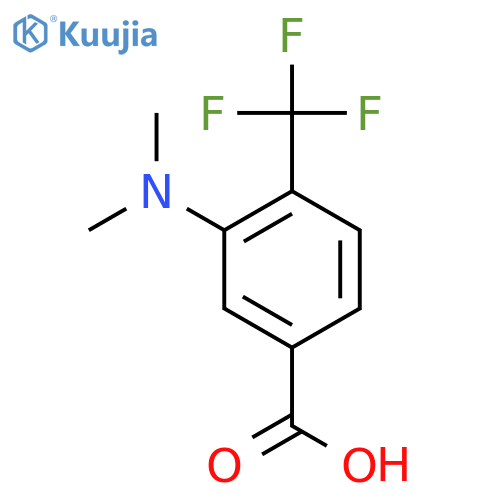 3-Dimethylamino-4-trifluoromethyl-benzoic acid structure