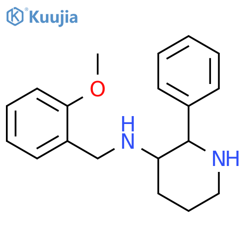 3-Piperidinamine,N-[(2-methoxyphenyl)methyl]-2-phenyl-, (2S,3S)- structure