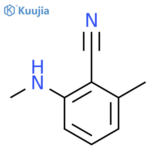 2-Methyl-6-(methylamino)benzonitrile structure