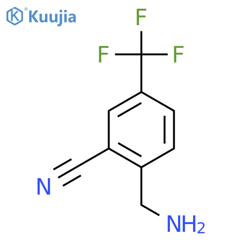2-(Aminomethyl)-5-(trifluoromethyl)benzonitrile structure