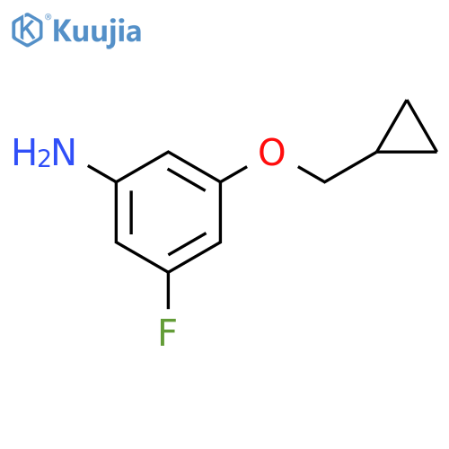 3-(cyclopropylmethoxy)-5-fluoroaniline structure