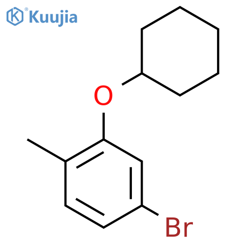 4-Bromo-2-(cyclohexyloxy)-1-methylbenzene structure