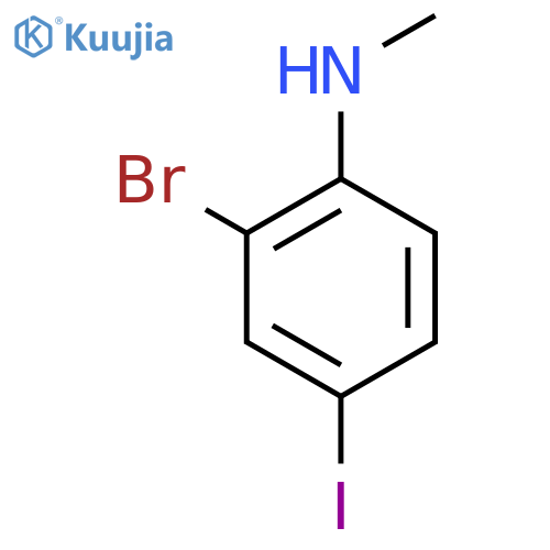 2-bromo-4-iodo-N-methylaniline structure