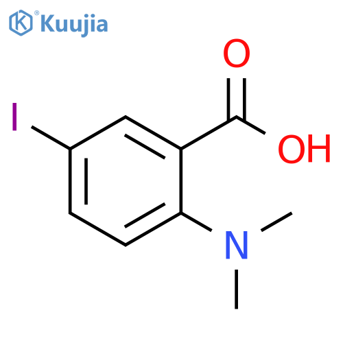 Benzoic acid, 2-(dimethylamino)-5-iodo- structure
