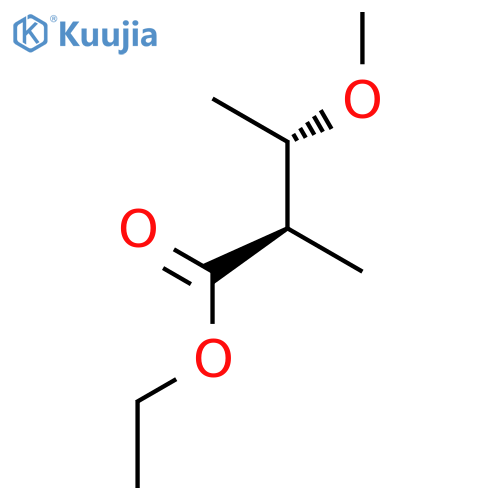 Butanoic acid, 3-methoxy-2-methyl-, ethyl ester, (R*,S*)- structure