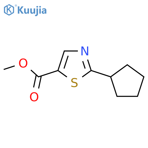 Methyl 2-cyclopentylthiazole-5-carboxylate structure