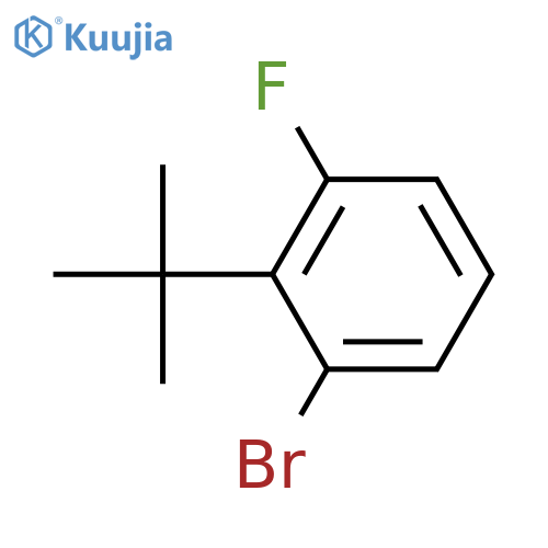 1-bromo-2-tert-butyl-3-fluorobenzene structure