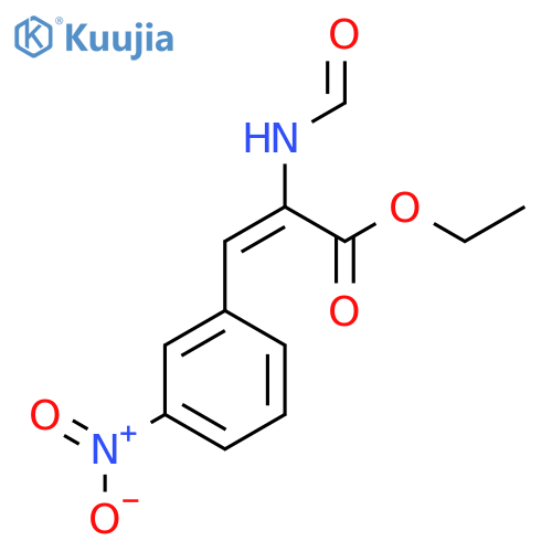 Ethyl 2-formamido (3-nitrophenyl) acrylate structure