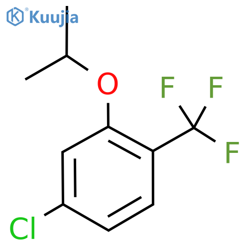4-Chloro-2-isopropoxy-1-(trifluoromethyl)benzene structure