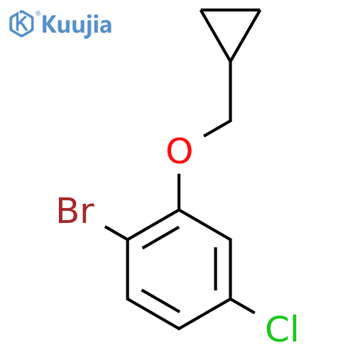 1-Bromo-4-chloro-2-(cyclopropylmethoxy)benzene structure