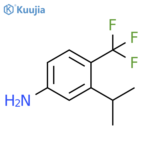 Benzenamine, 3-(1-methylethyl)-4-(trifluoromethyl)- structure