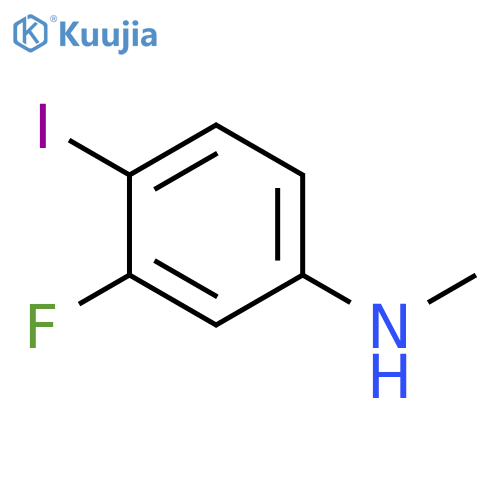 (3-Fluoro-4-iodo-phenyl)-methyl-amine structure
