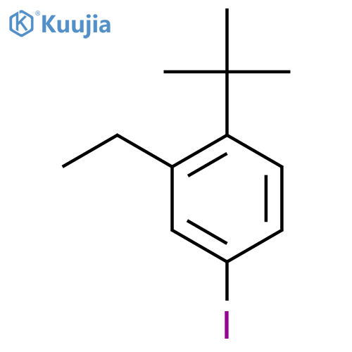 1-Tert-butyl-2-ethyl-4-iodobenzene structure