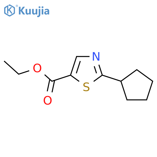 Ethyl 2-cyclopentylthiazole-5-carboxylate structure