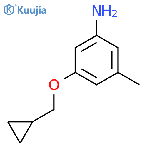 3-(Cyclopropylmethoxy)-5-methylaniline structure