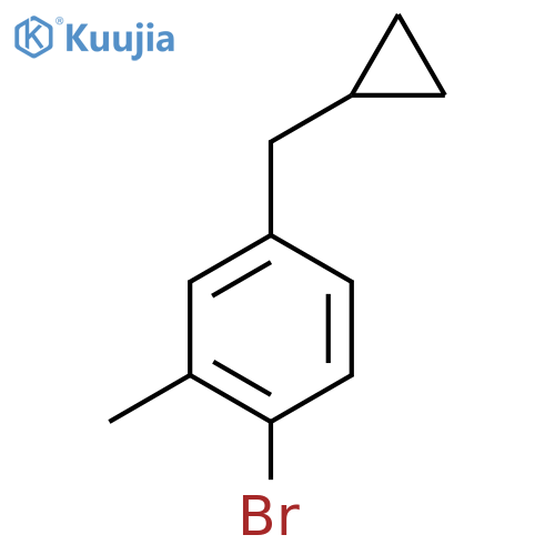 1-Bromo-4-(cyclopropylmethyl)-2-methylbenzene structure