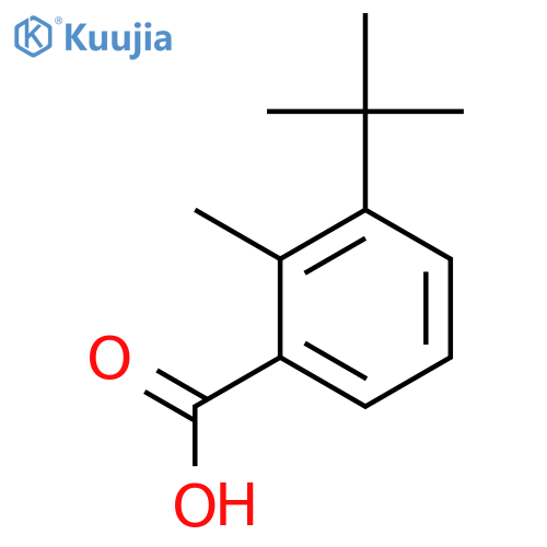 3-tert-Butyl-2-methylbenzoic acid structure
